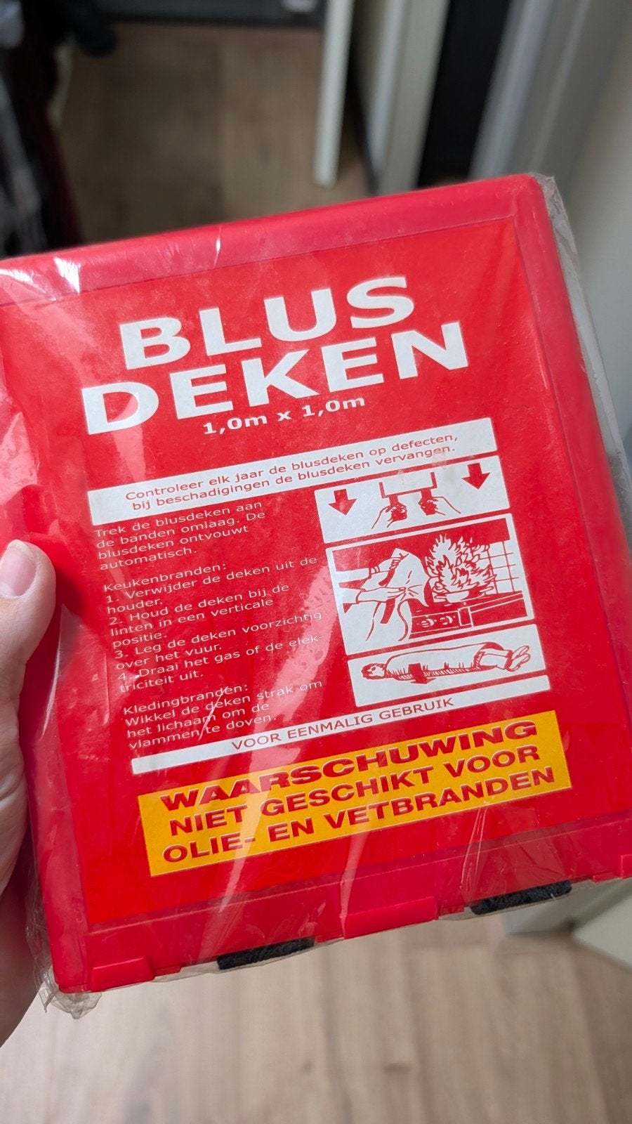 Nieuwe Blusdeken 1.0m x 1.0m, Ophalen, Nieuw