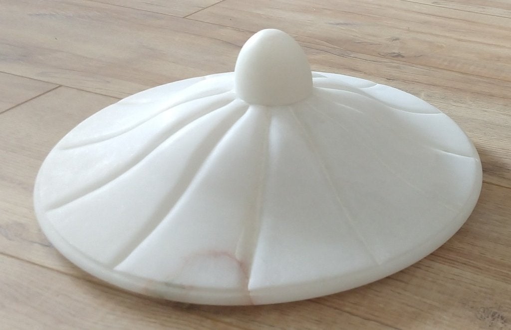 Pegasam alblast natuursteen plafondlamp art deco, volgnr 35, Huis en Inrichting, Lampen | Plafondlampen, Ophalen, Gebruikt, Overige materialen