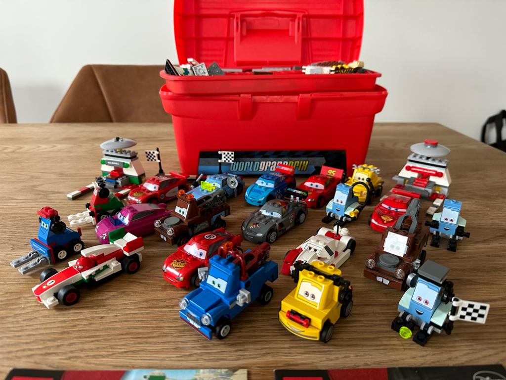 LEGO Cars sets in opbergkoffer met veel Cars auto’s, Ophalen of Verzenden, Gebruikt, Meerdere sets, Lego
