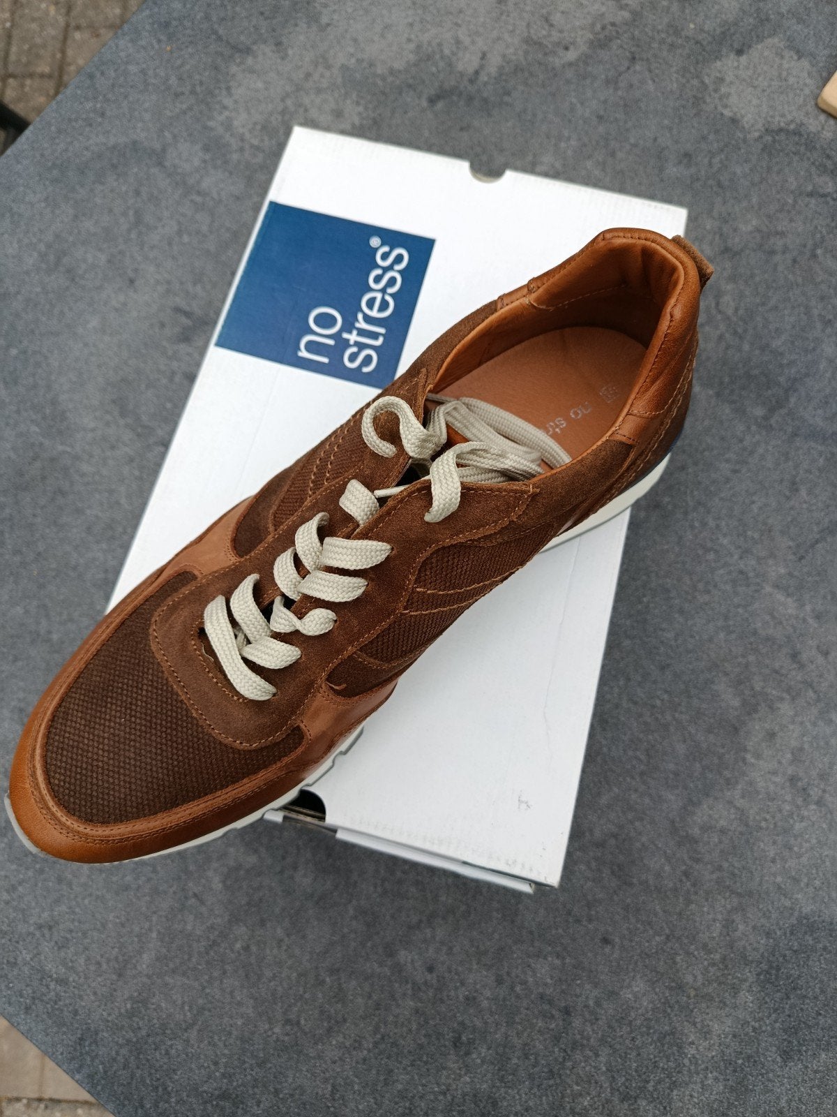 Schoenen No Stress maat 46, Kleding | Heren, Schoenen, No stress, Bruin, Nieuw, Ophalen of Verzenden