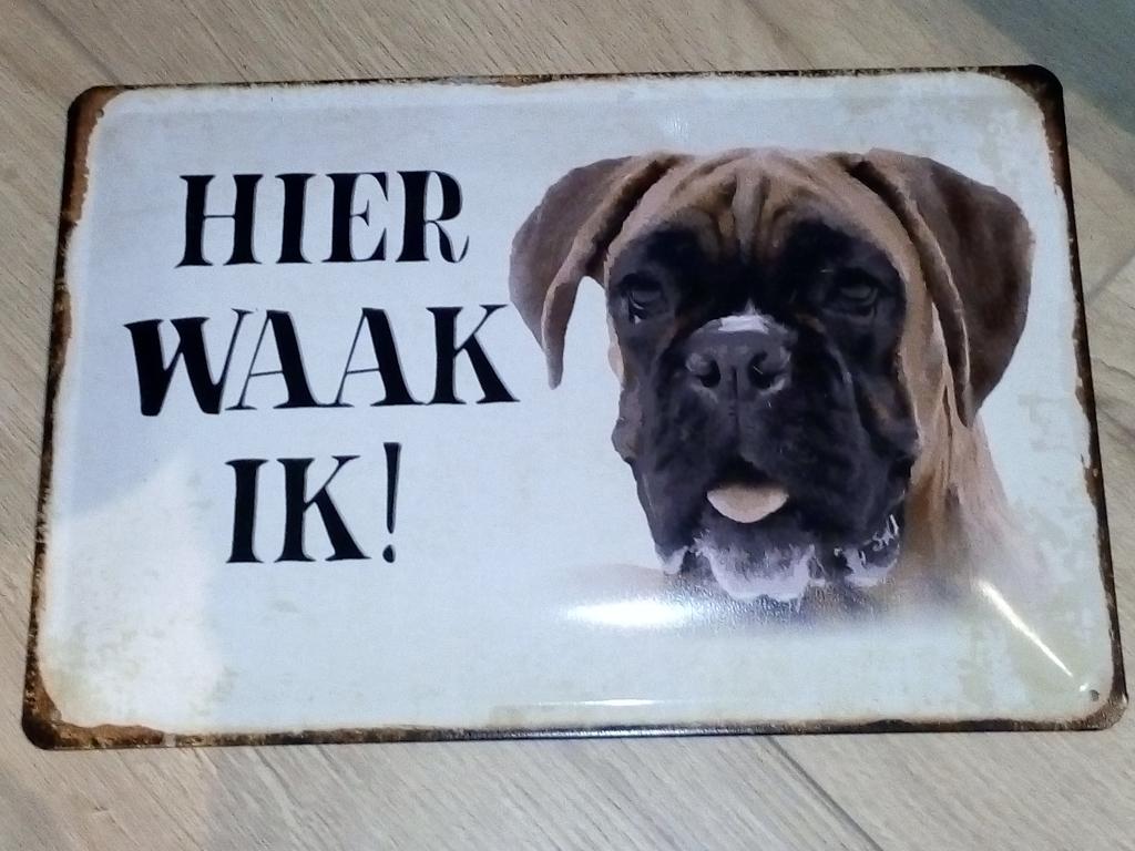 Waarschuwingsbord Boxer, Ophalen, Nieuw
