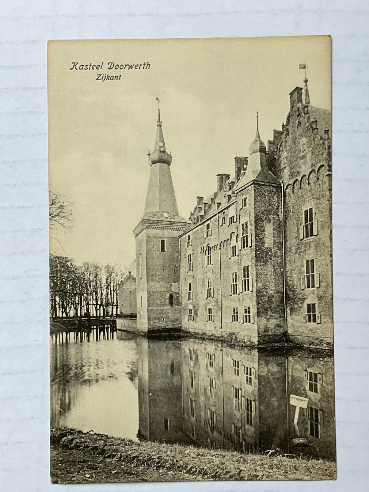 Kasteel doorwerth zijgevel, Verzamelen, Ansichtkaarten | Nederland, Ophalen of Verzenden, Voor 1920, Gelderland