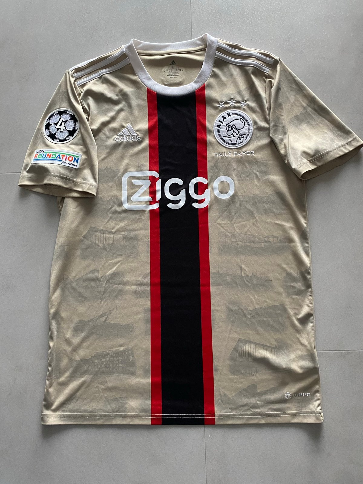 Ajax x Daily Paper shirt  2022/2023 met CL patches - Nieuw, Maat M, Ophalen of Verzenden, Nieuw, Shirt