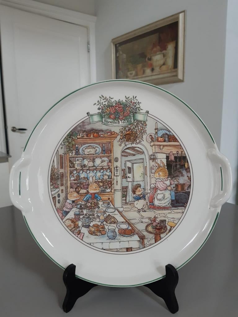 Taartschaal Villeroy en Boch Foxwood Tales, Ophalen of Verzenden, Overige stijlen, Porselein, Schaal of Schalen