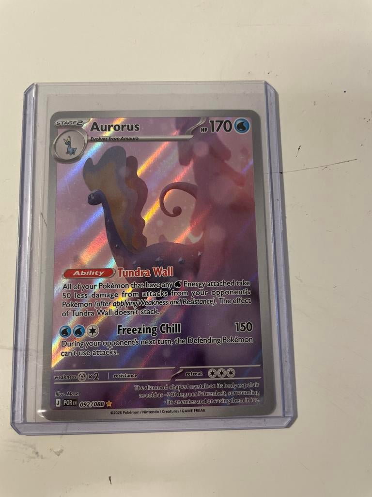Pokémon TCG Aurorus V 092/088 Full Art Foil, Verzenden, Zo goed als nieuw, Losse kaart, Foil