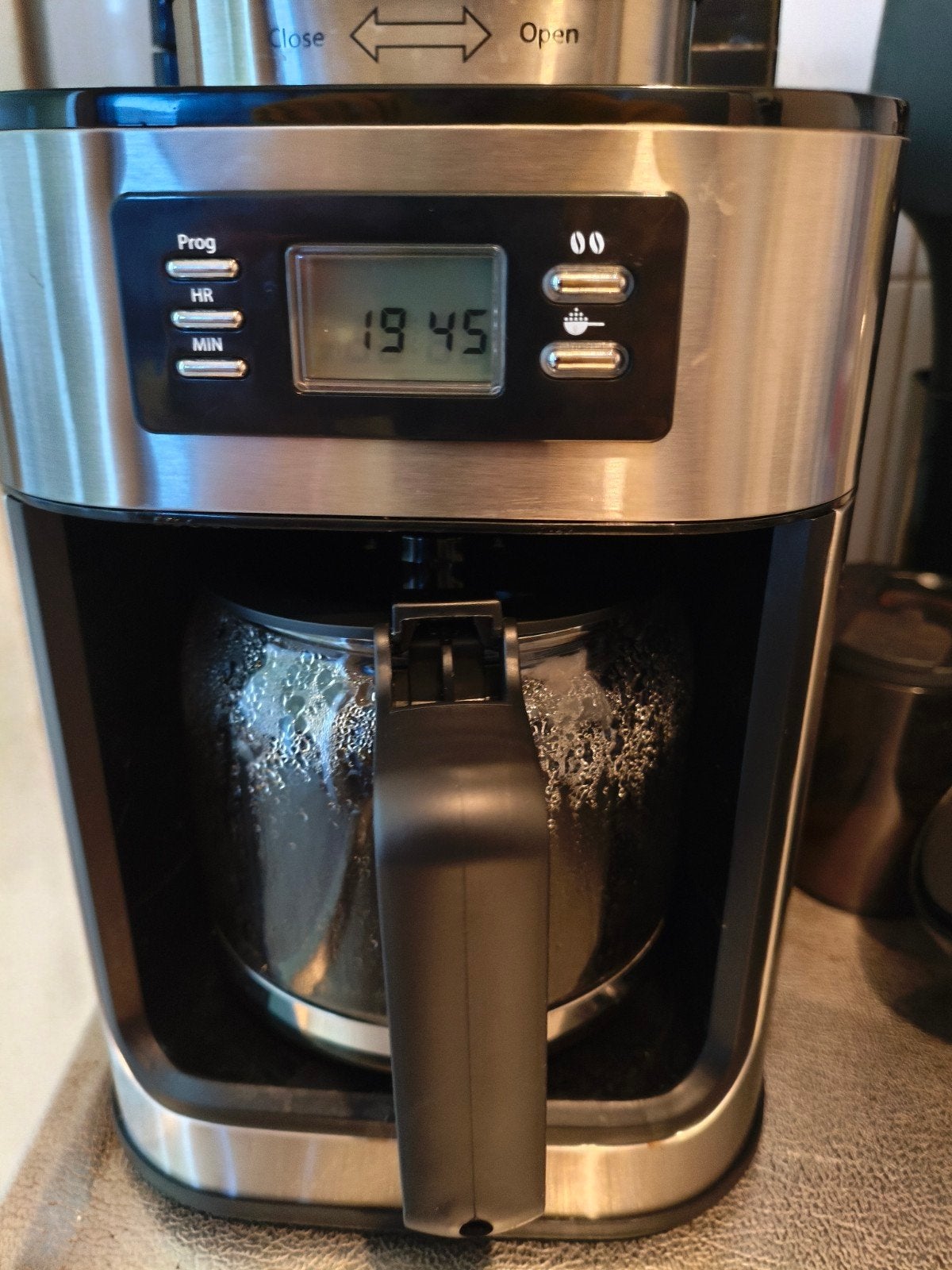 Koffiezetapparaat volautomatisch met ingebouwde bonenmaler, Koffiemachine, Ophalen of Verzenden, Zo goed als nieuw, 4 tot 10 kopjes