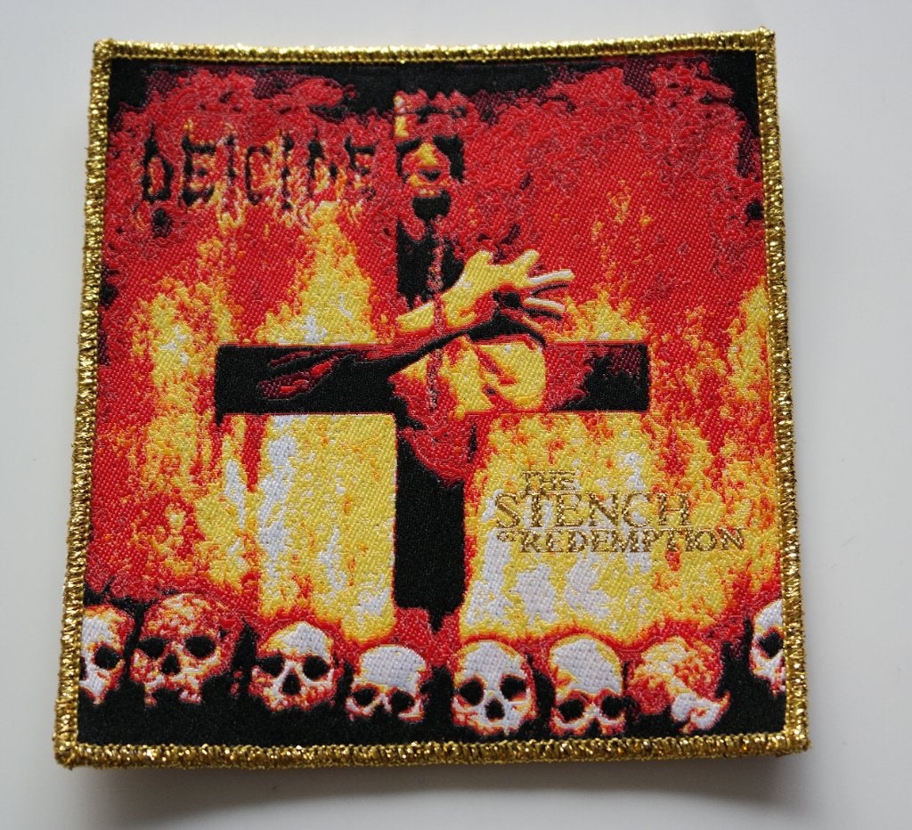 Deicide stench of redemption patch d124 ltd edition goud, Ophalen of Verzenden, Nieuw, Kleding
