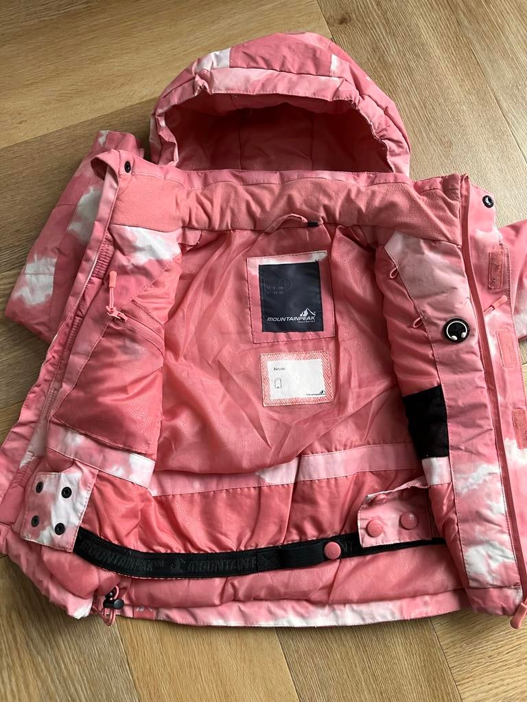 Mountain Peak Ski Jas Roze Maat 110, Ophalen of Verzenden, Zo goed als nieuw, Meisje, Jas