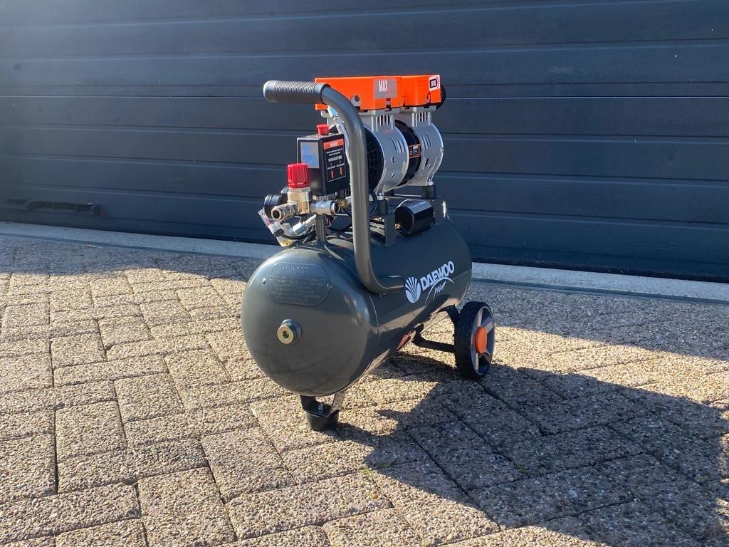 Luchtcompressor 24L | Daewoo | NIEUW leverbaar!, Nieuw, Minder dan 200 liter/min, Minder dan 6 bar, Minder dan 25 liter