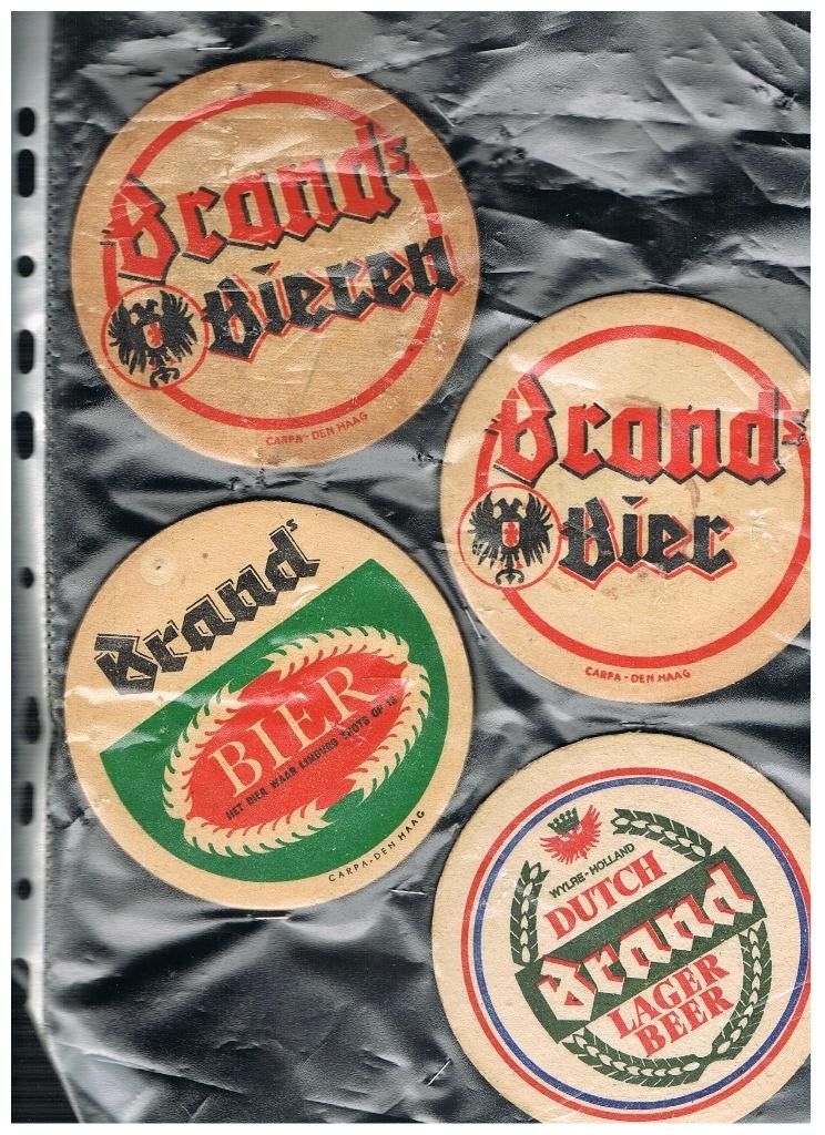 OUDE BIERVILTJES BRAND, Verzenden, Nieuw, Viltje(s), Brand