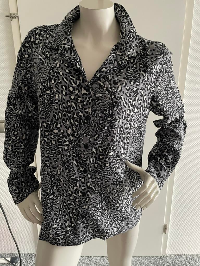 Alix blouse met dieren print maat m, Ophalen of Verzenden, Zo goed als nieuw, Maat 38/40 (M), Zwart