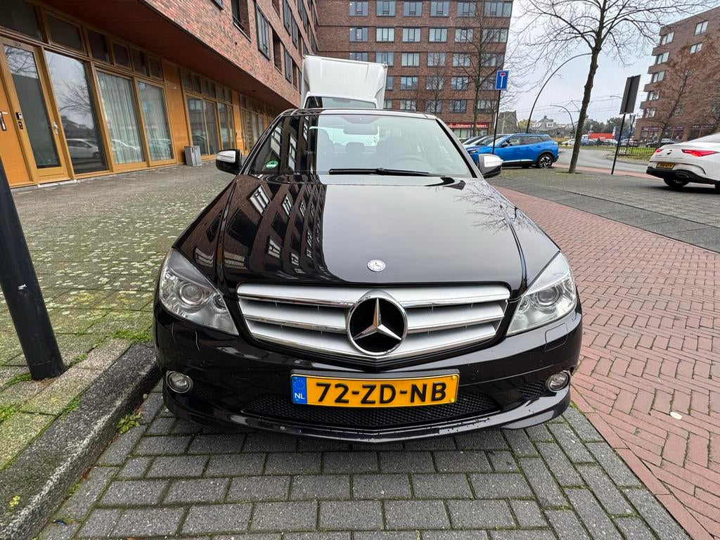 Mercedes-Benz C-Klasse 3.5 C350 Sedan AUT 4M 2008 Zwart, Auto's, Automaat, Adaptive Cruise Control, 1800 kg, Zwart