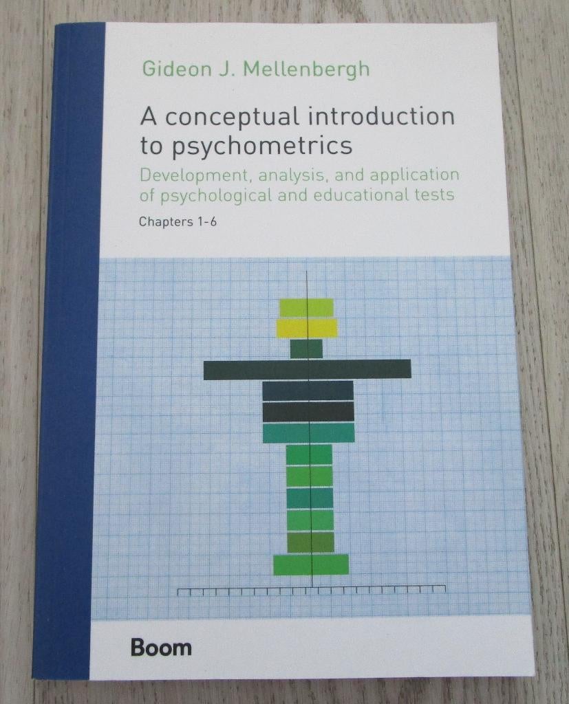 A Conceptual Introduction to Psychometrics by GJ Mellenbergh, Ophalen of Verzenden, Gideon J. Mellenbergh, Beta, WO
