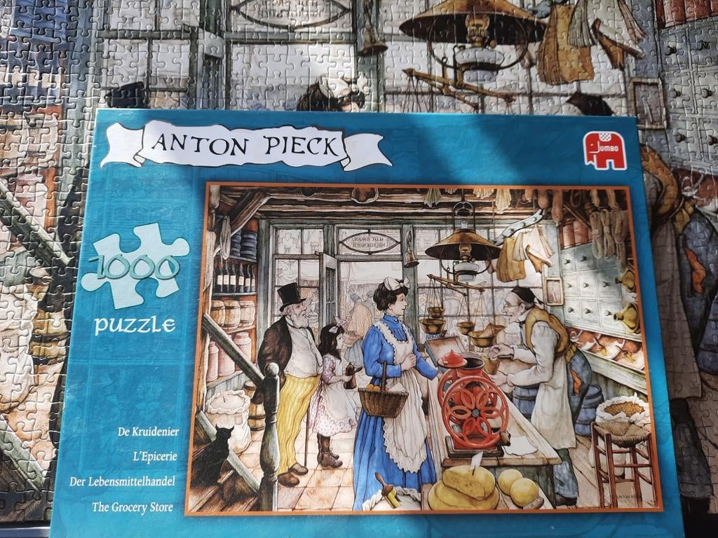 Anton Pieck puzzel 1000 stukjes, Ophalen of Verzenden, 500 t/m 1500 stukjes, Zo goed als nieuw