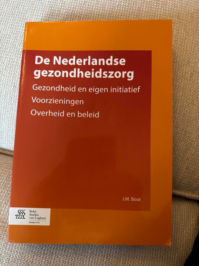 Studieboek de Nederlandse gezondsheidszorg, Boeken, Ophalen of Verzenden, Beta, Zo goed als nieuw, WO