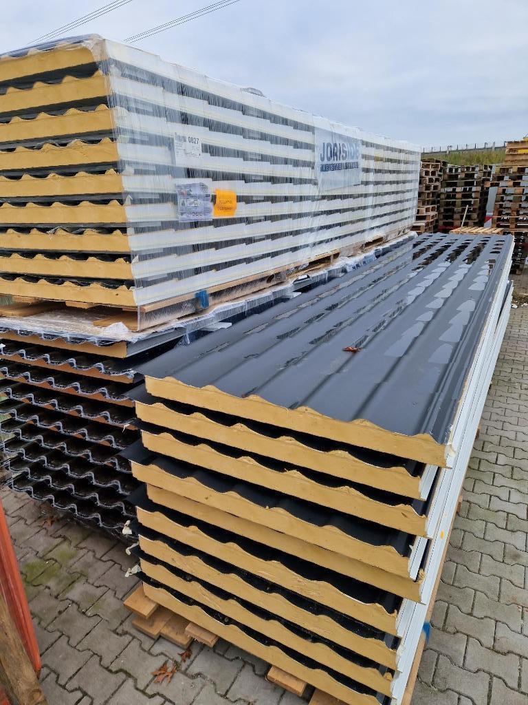 Geïsoleerde dakpanplaten grandem Zwart Antraciet Terracotta, Ophalen, Zwart, Nieuw, 15 m² of meer