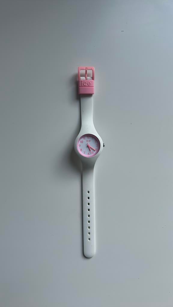 Ice watch horloge, Ophalen of Verzenden, Zo goed als nieuw, Wit, Jongen of Meisje