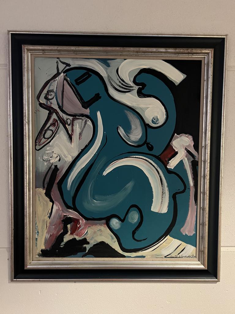 Jan ter Wierik 1984 - origineel op paneel, Antiek en Kunst, Ophalen
