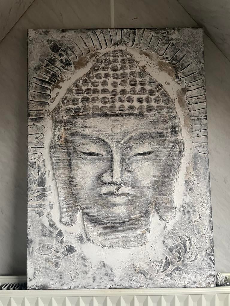 Boeddha schilderij, Ophalen, Zo goed als nieuw, Schilderij, 75 cm of meer