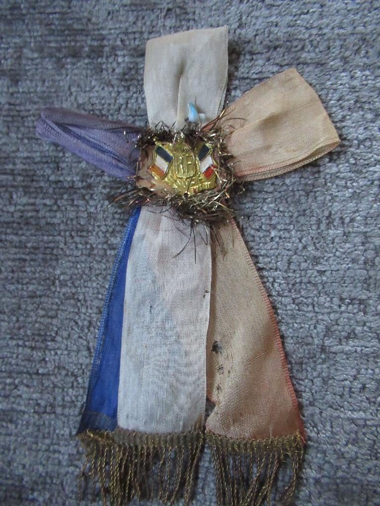 antieke FRANSE MEDAILLE striklinten, Ophalen of Verzenden