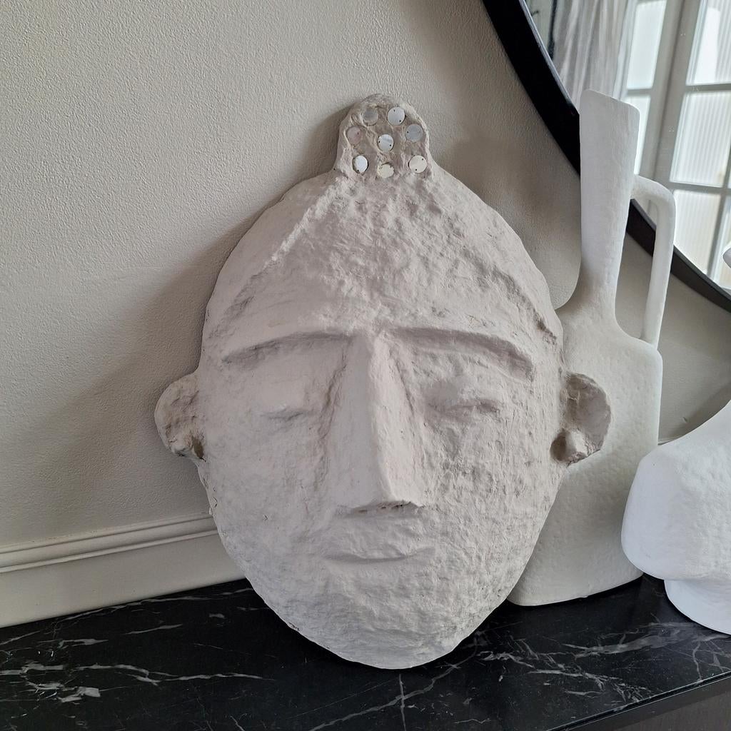 Greige kleurig muur masker papier marche bohemian ibiza, Huis en Inrichting, Woonaccessoires | Overige, Nieuw, Ophalen of Verzenden
