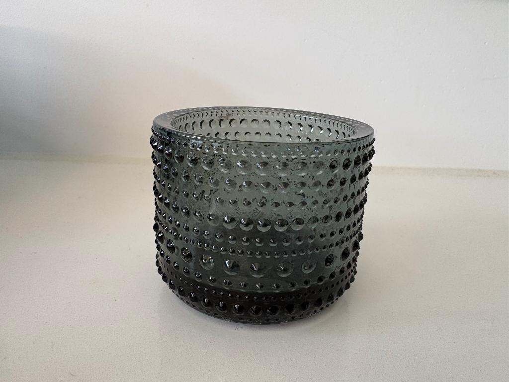 Iittala Kastehelmi grey, Huis en Inrichting, Overige materialen, Ophalen of Verzenden, Zo goed als nieuw, Grijs
