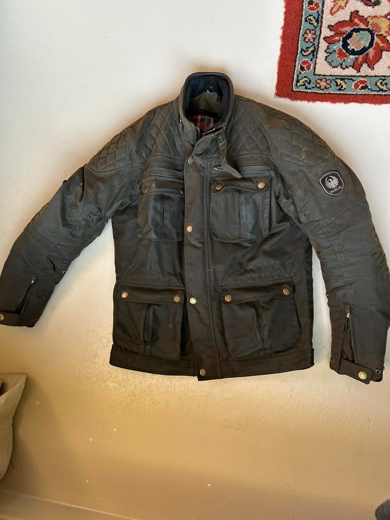 Merlin motor wax jas, Ophalen of Verzenden, Zo goed als nieuw, Maat 48/50 (M), Groen