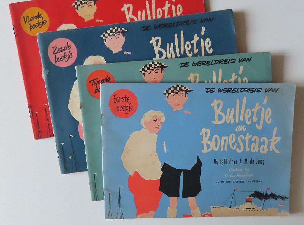 Uit inboedel: 4 x bulletje en bonestaak/1/2/4/6  incl verzen, Meerdere stripboeken, Ophalen of Verzenden, Zo goed als nieuw