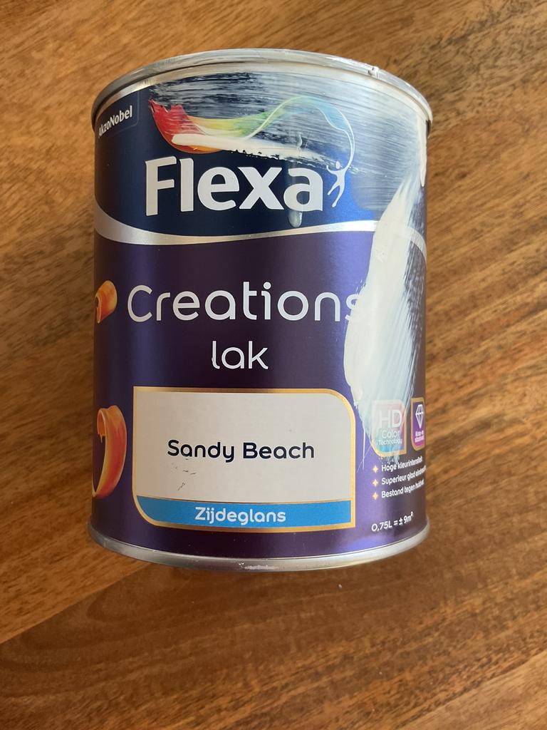 Flexa Creations lak Sandy Beach, Ophalen, Zo goed als nieuw, Beige, Lak