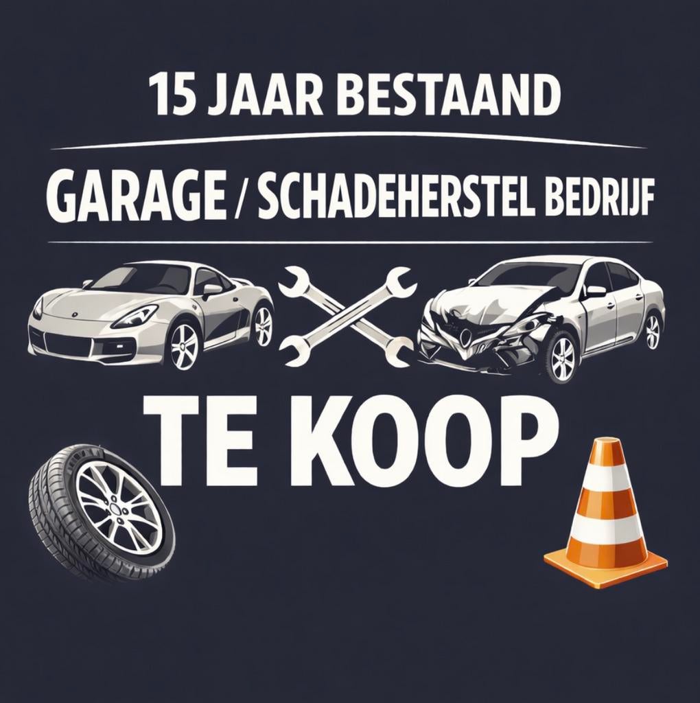 Goed lopend Auto  garage / schadeherstelbedrijf. Te koop, Zakelijke goederen, Exploitaties en Overnames