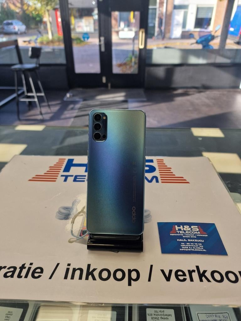 Oppo Reno 4 5G 128GB Blauw  alles orgineel 2 jaar garantie, Telecommunicatie, Mobiele telefoons | Overige merken, Ophalen of Verzenden