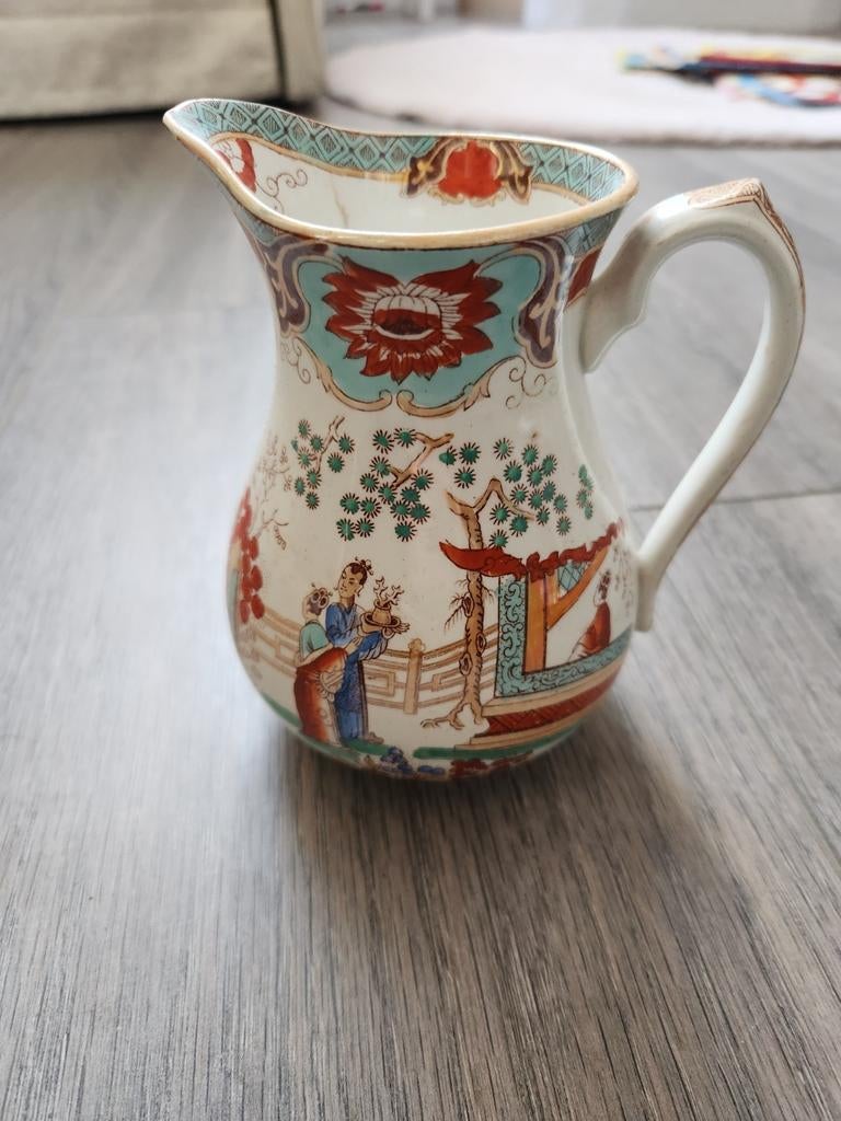 Een kan Société Céramique uit Maastricht Canton decor, Ophalen of Verzenden