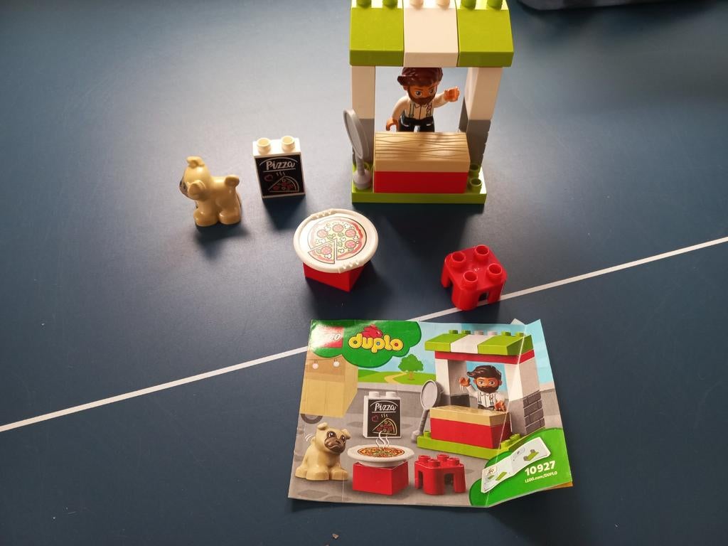 Lego Duplo Pizza kraam set 10927, Kinderen en Baby's, Speelgoed | Duplo en Lego, Ophalen of Verzenden, Zo goed als nieuw, Complete set