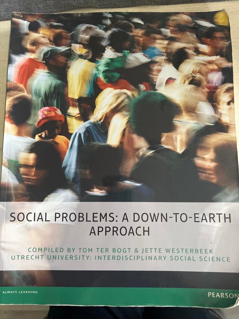 Social Problems: A Down-to-Earth Approach, Boeken, Studieboeken en Cursussen, Gelezen, HBO, Gamma, Ophalen of Verzenden