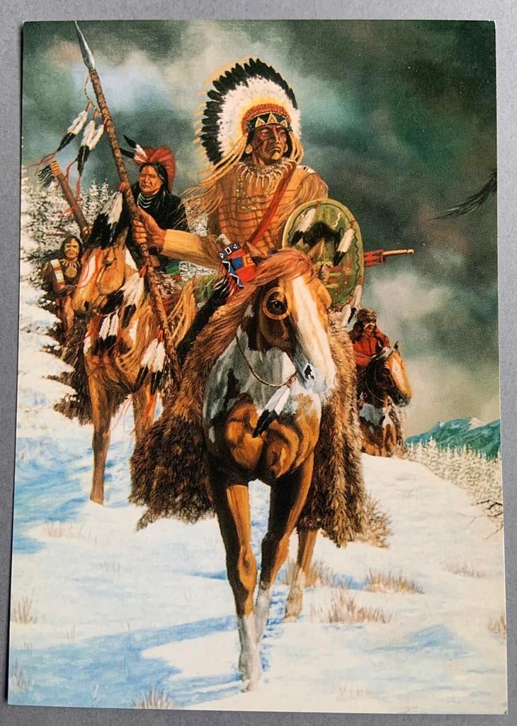 “ The Warning”, Indianen, Ophalen of Verzenden, Buiten Europa