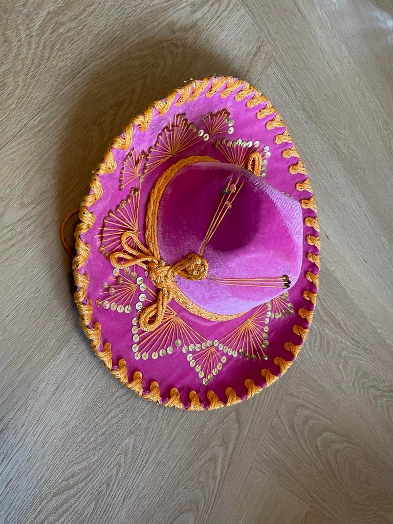 Originele Pigalle Mexicaanse Sombrero, Kleding | Dames, Ophalen of Verzenden, Zo goed als nieuw, Carnaval, Accessoires