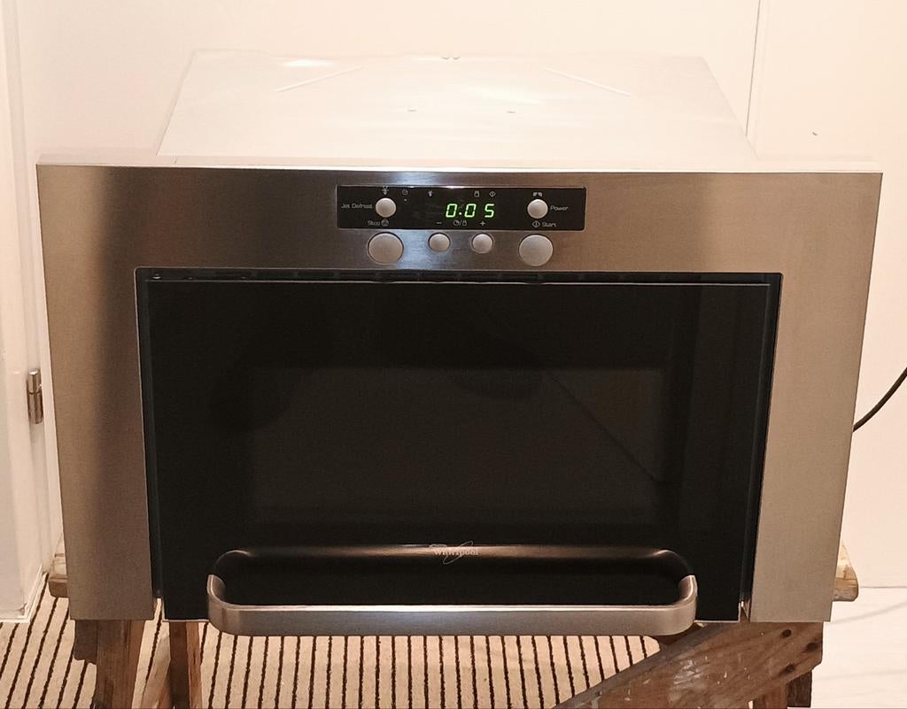 Whirlpool inbouw magnetron Mod. AMW 460/1/IX, Gebruikt, ., Ophalen of Verzenden, Magnetron