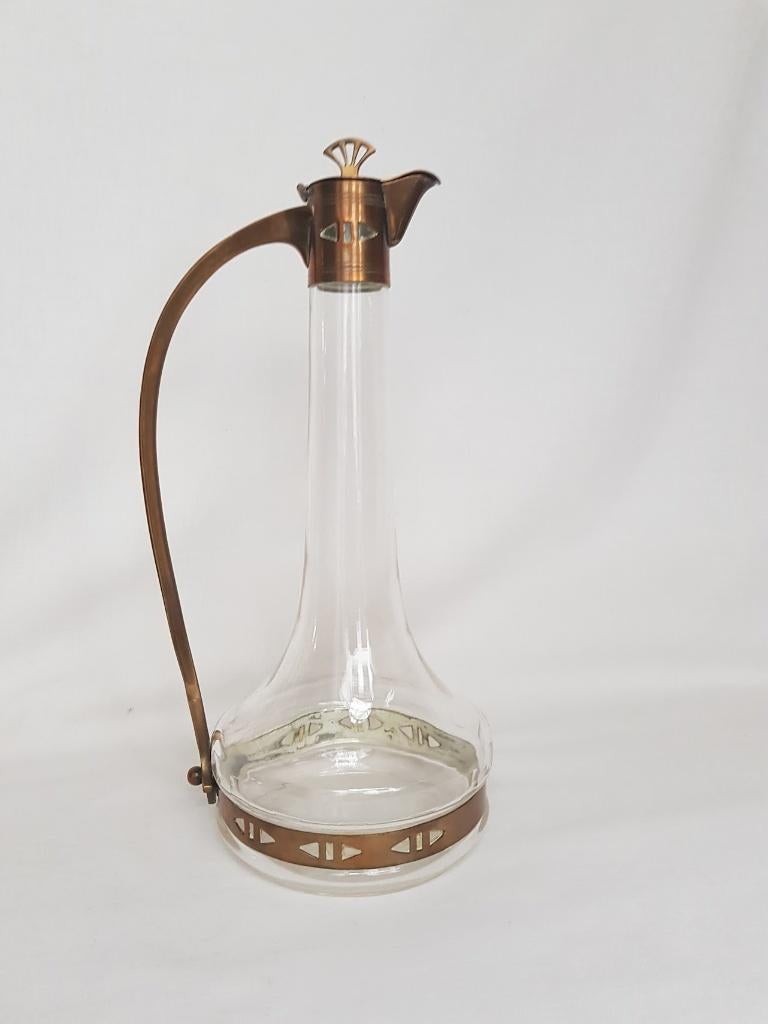 Karaf ( WMF attr.) Jugendstil., Antiek en Kunst, Antiek | Servies los, Ophalen of Verzenden
