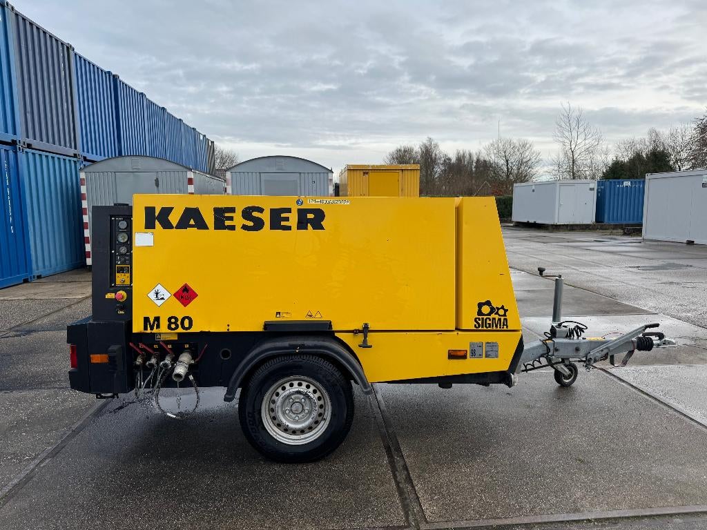 Kaeser bouwcompressor mobiele compressor 8,1m3 / 7bar, Doe-het-zelf en Verbouw, Compressors, Ophalen, 6 tot 10 bar, Minder dan 25 liter