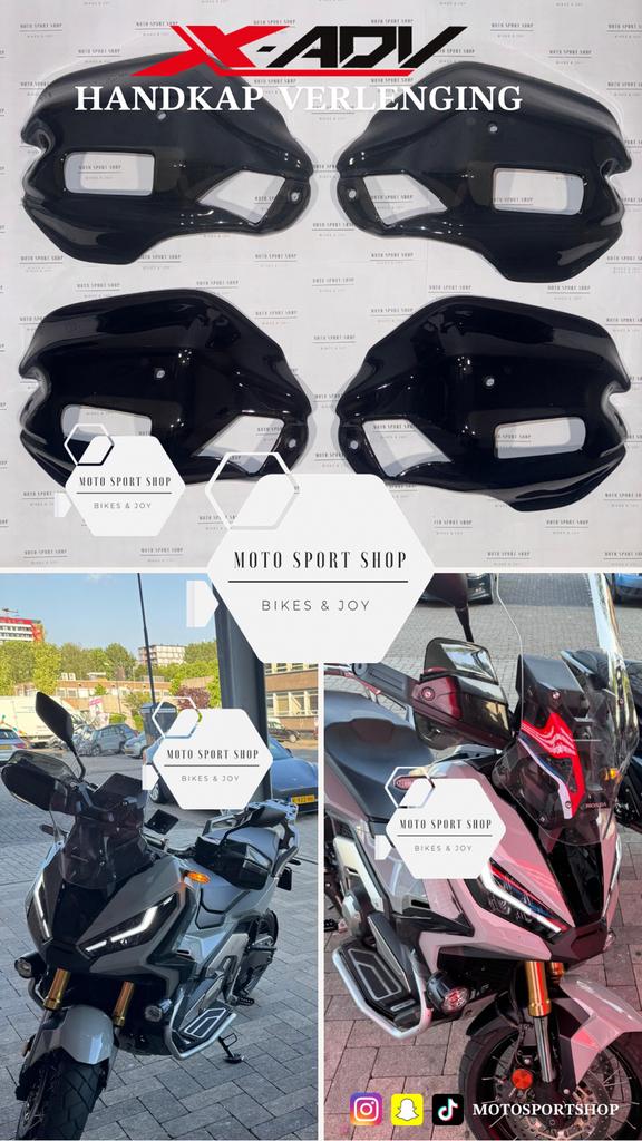 Honda X-ADV handkappen verlenging set Dark Smoke & Smoke, Ophalen