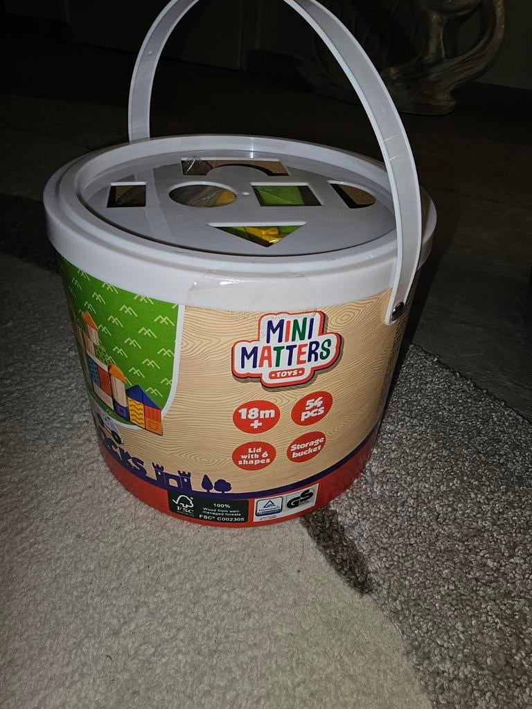 Mini Matters Speelgoed Emmer met Vormen, Ophalen of Verzenden, Zo goed als nieuw, Overige merken