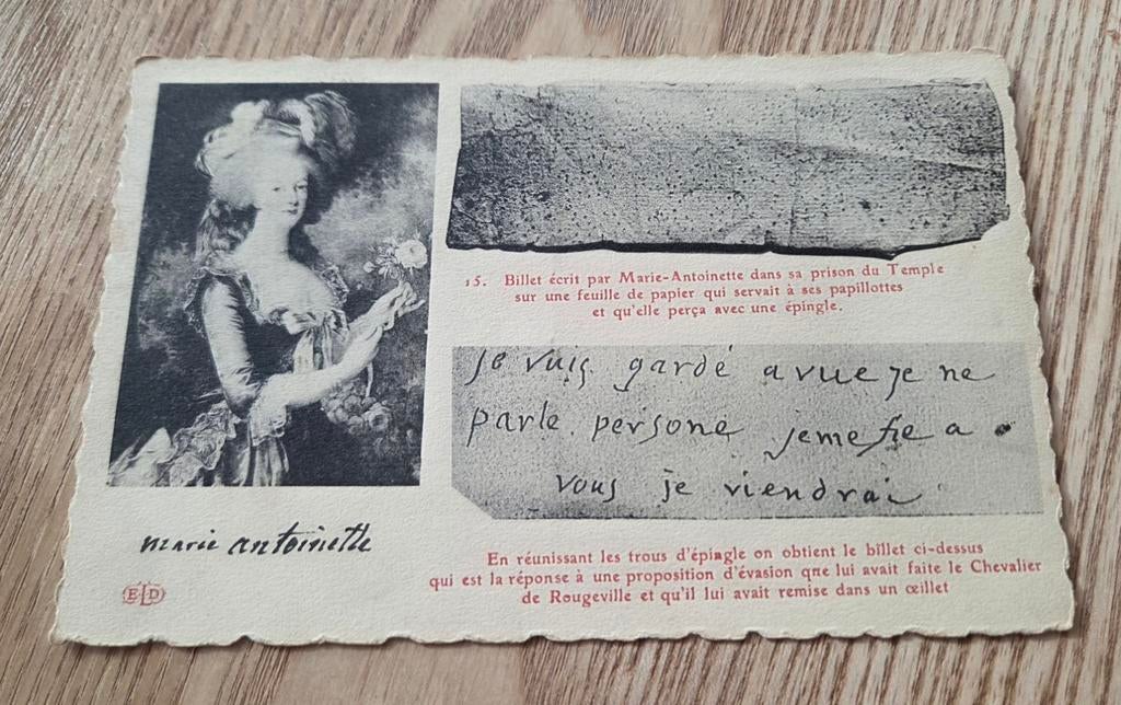 Marie Antoinette - Het Anjercomplot, Verzenden, Voor 1920, Ongelopen, Overige thema's