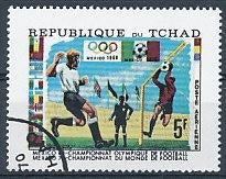 Tsjaad 1970 M307 gest., Ophalen of Verzenden, Overige landen, Gestempeld