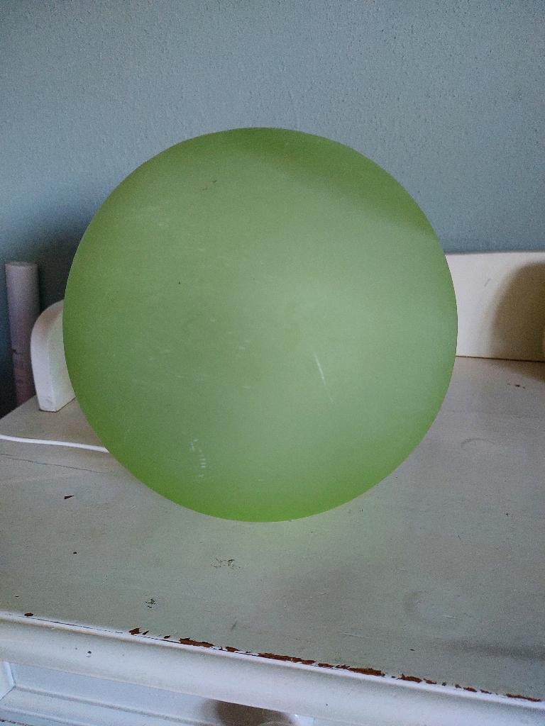 vintage lamp leuchten, Gebruikt, Vintage, Ophalen of Verzenden, Glas