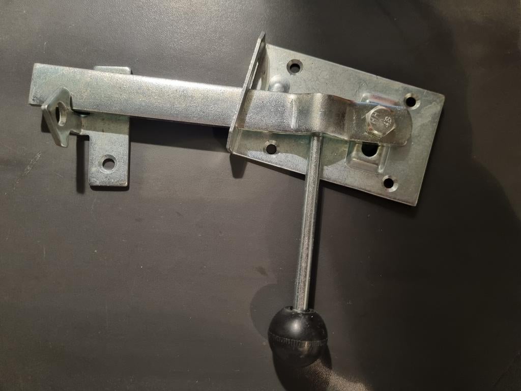 Tuinhek sluiting, verzinkt, Doe-het-zelf en Verbouw, Hang- en Sluitwerk, Ophalen of Verzenden, Nieuw, Slot