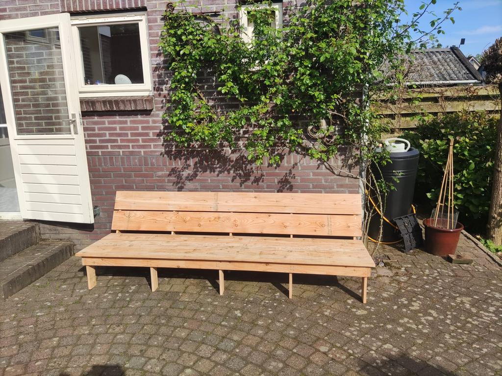 Loungebank nieuw tuin hoekbank douglas steigerhout pallet., Ophalen, Nieuw, Hout