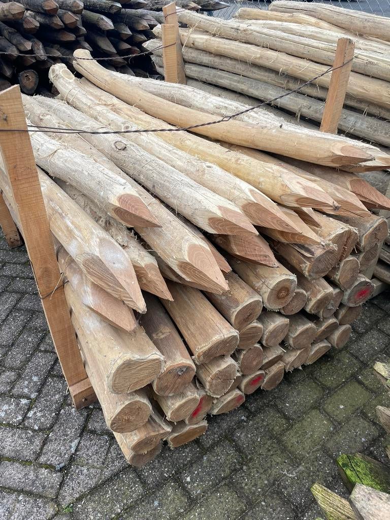 Robinia tuinpalen & weidepalen – goedkoopste van Nederland!!, Ophalen, Palen, Nieuw, Hardhout
