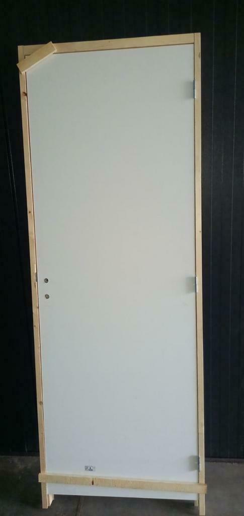 Nieuwe vlakke stompe binnendeur - Deur met vurenhout kozijn!, 80 tot 100 cm, Binnendeur, Nieuw, Ophalen of Verzenden