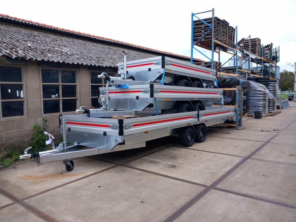 plateau's geremd 1500 kg tot 3500 kg/264 cm 614 cm va € 2500, Auto diversen, Ophalen, 7396 BH, Nieuw, Hulleman