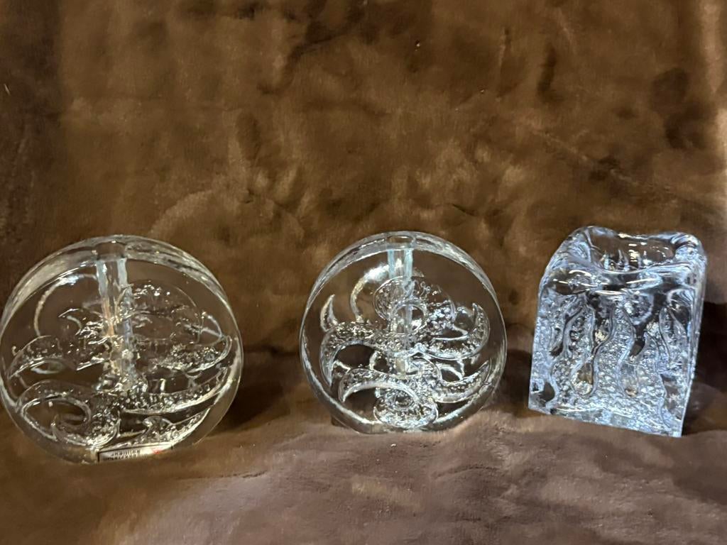 Solifleur blokvaas Ingrid Glashütte KLEIN, Overige kleuren, Ophalen of Verzenden, Minder dan 50 cm, Glas